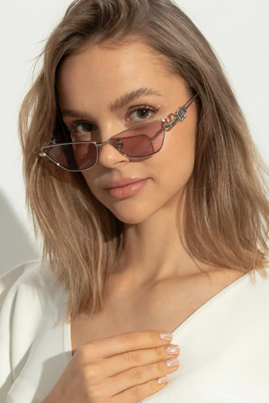 Valentino Eyewear RÓŻOWY Okulary przeciwsłoneczne