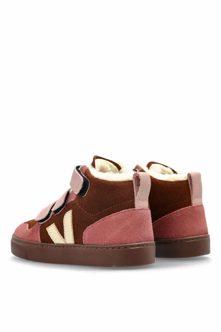 Veja Kids BRĄZOWY Buty `SMALL V-10 MID WINTER SUEDE`