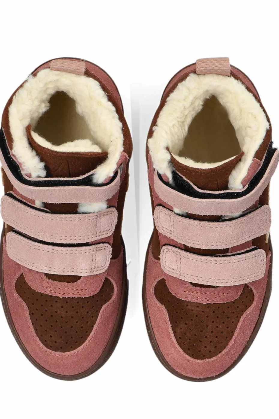 Veja Kids BRĄZOWY Buty `SMALL V-10 MID WINTER SUEDE`