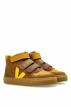 Veja Kids BRĄZOWY Buty sportowe `SMALL V-10 MID SUEDE`