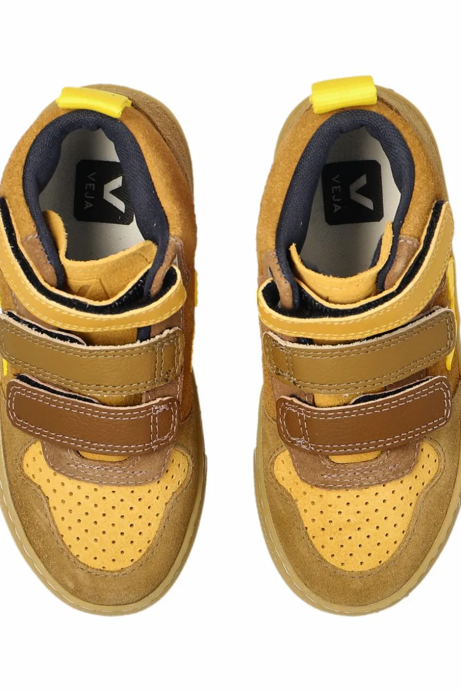 Veja Kids BRĄZOWY Buty sportowe `SMALL V-10 MID SUEDE`