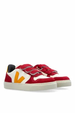 Veja Kids CZERWONY Buty sportowe `SMALL V-10 CHROMEFREE LEATHER`
