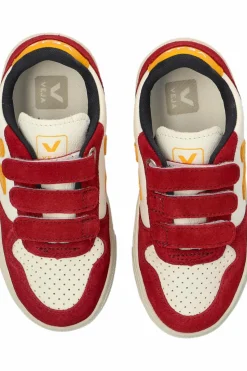 Veja Kids CZERWONY Buty sportowe `SMALL V-10 CHROMEFREE LEATHER`