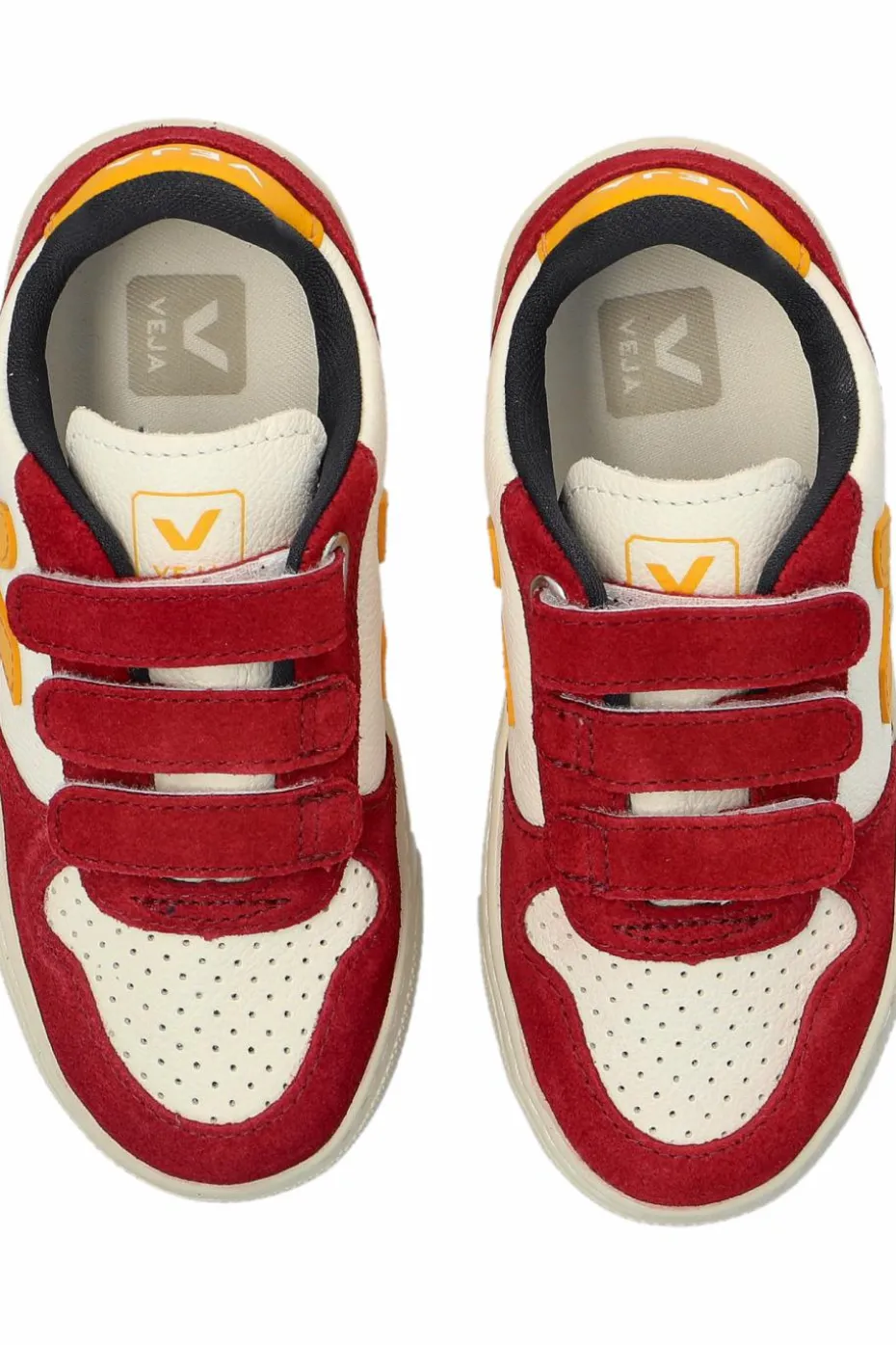 Veja Kids CZERWONY Buty sportowe `SMALL V-10 CHROMEFREE LEATHER`