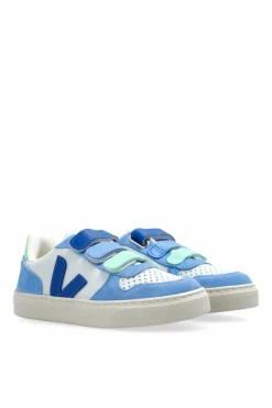 Veja Kids NIEBIESKI Buty sportowe `SMALL V-10 CHROMEFREE LEATHER`