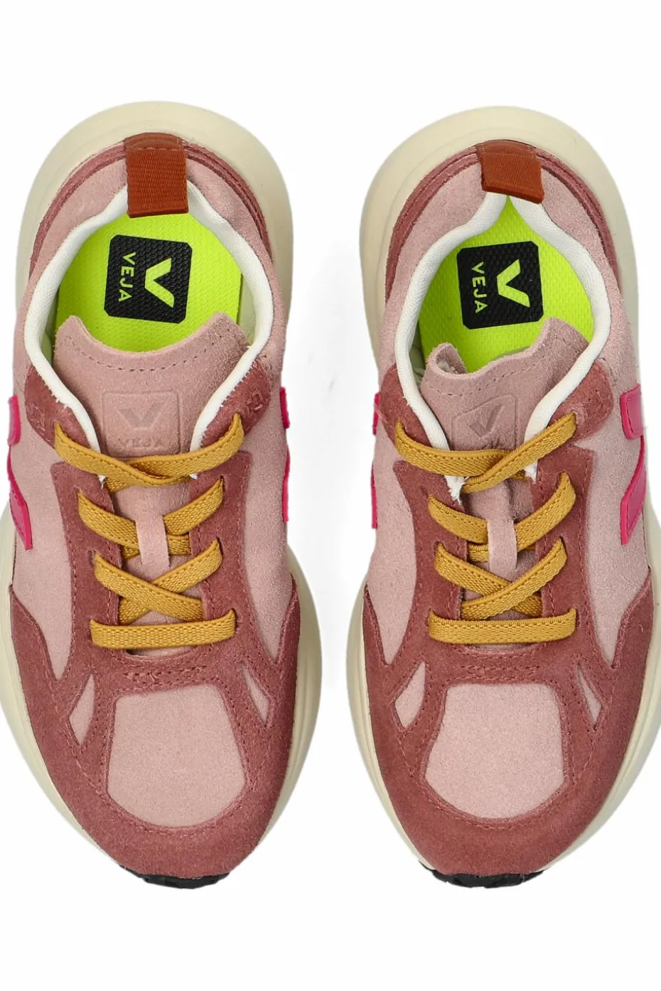 Veja Kids RÓŻOWY Buty sportowe `SMALL CANARY LIGHT SUEDE`