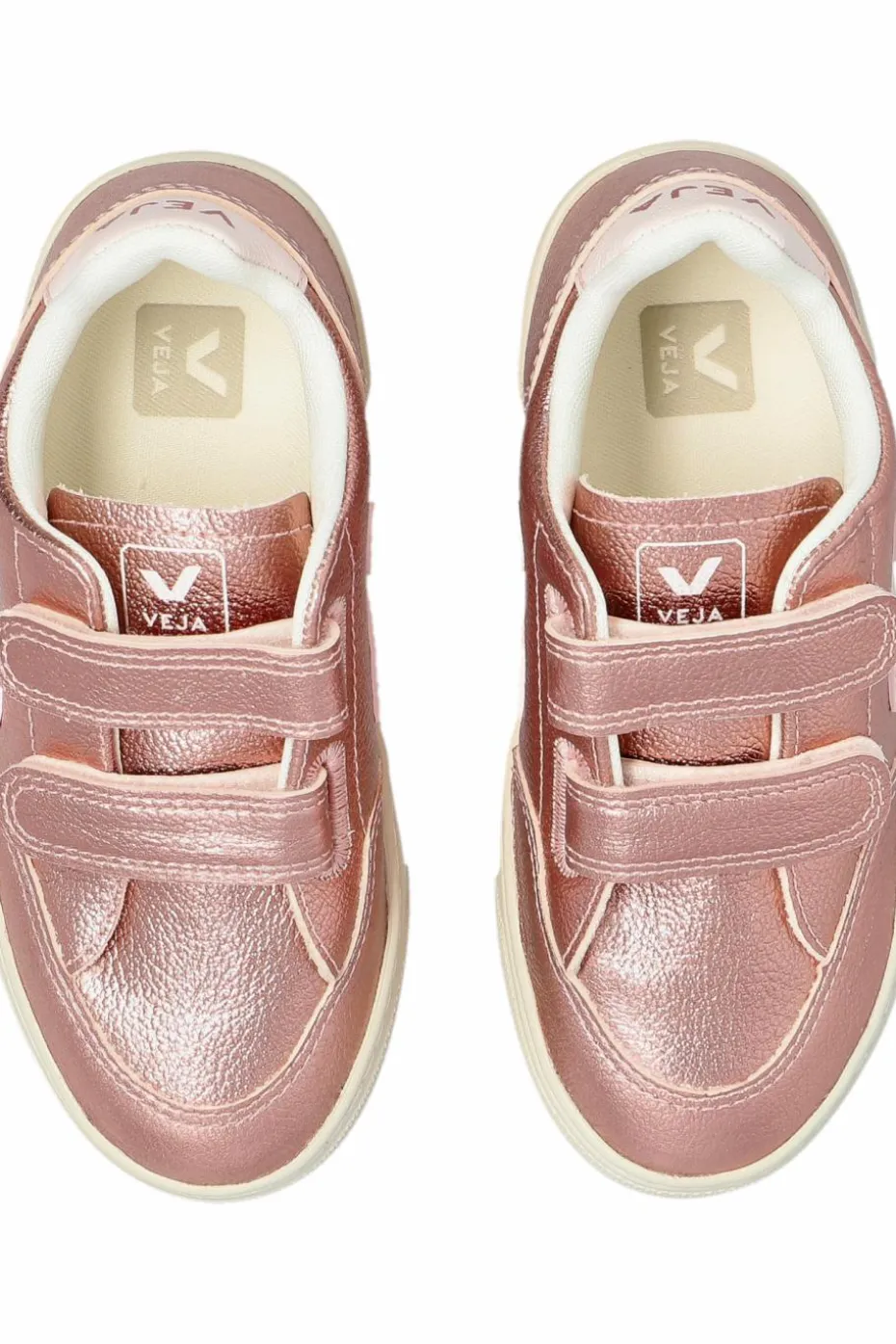 Veja Kids RÓŻOWY Buty sportowe `SMALL V-12 LEATHER`