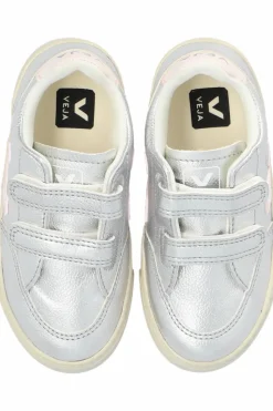 Veja Kids SREBRNY Buty sportowe ‘V-12 Chromefree Leather’