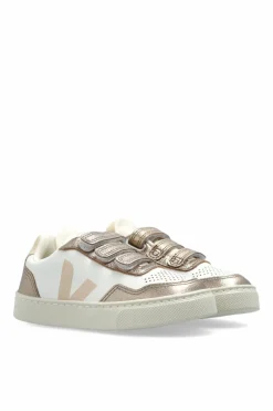 Veja Kids ZŁOTY Buty sportowe `SMALL V-90 O.T. LEATHER`
