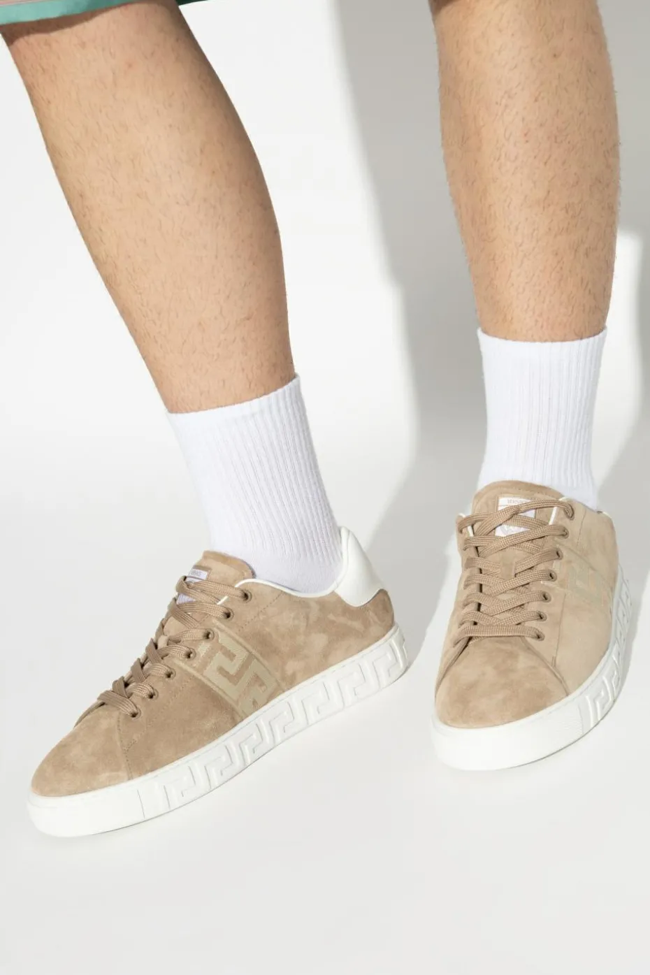 Versace beżowy Buty sportowe z logo