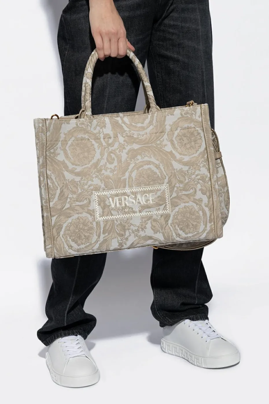 Versace beżowy Torba ‘Athena’ typu ‘shopper’