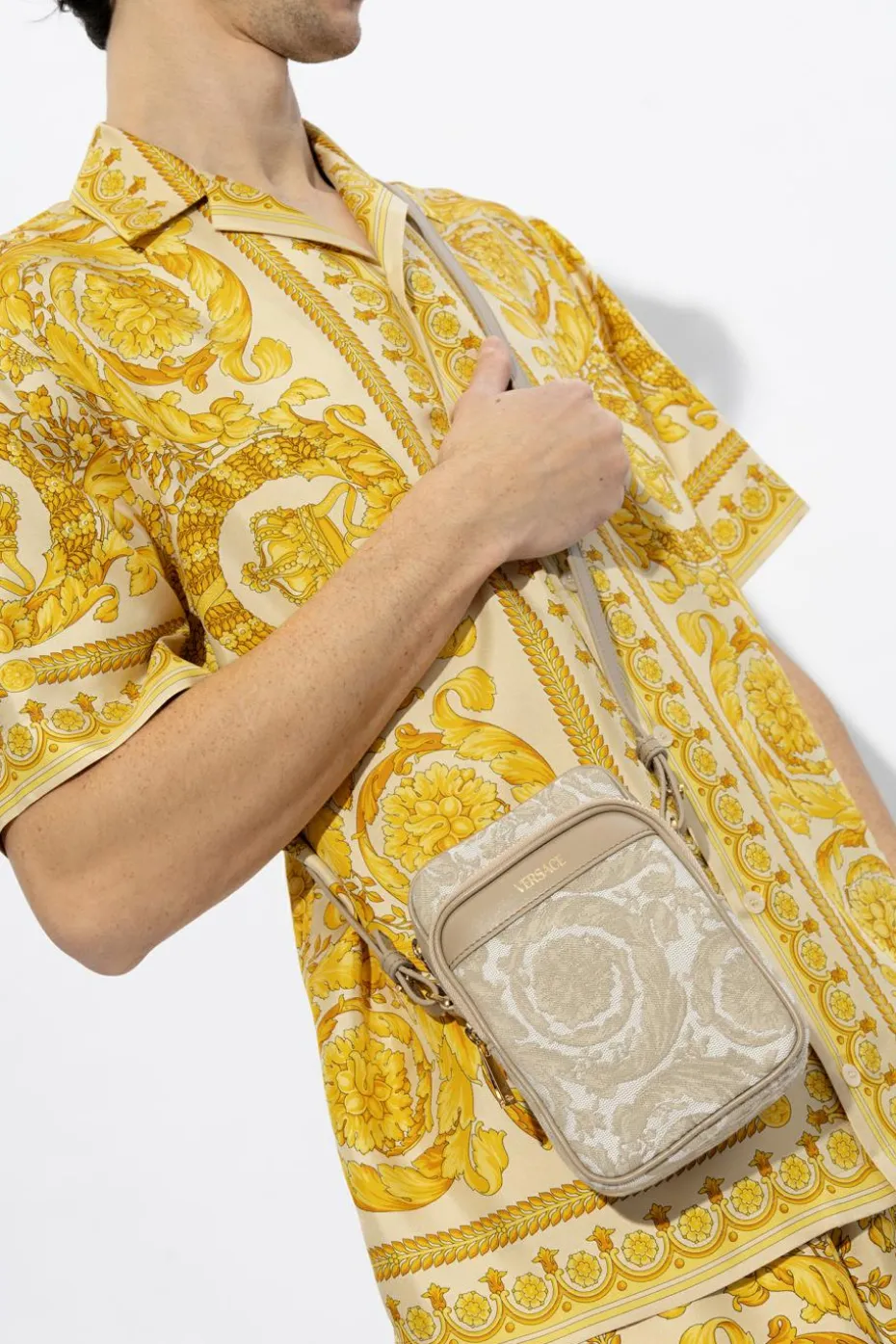 Versace beżowy Torba na ramię ‘Athena’