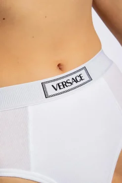 Versace BIAŁY Bawełniane figi