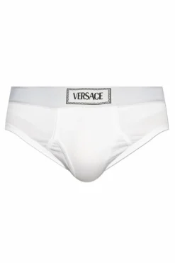 Versace BIAŁY Bawełniane slipy