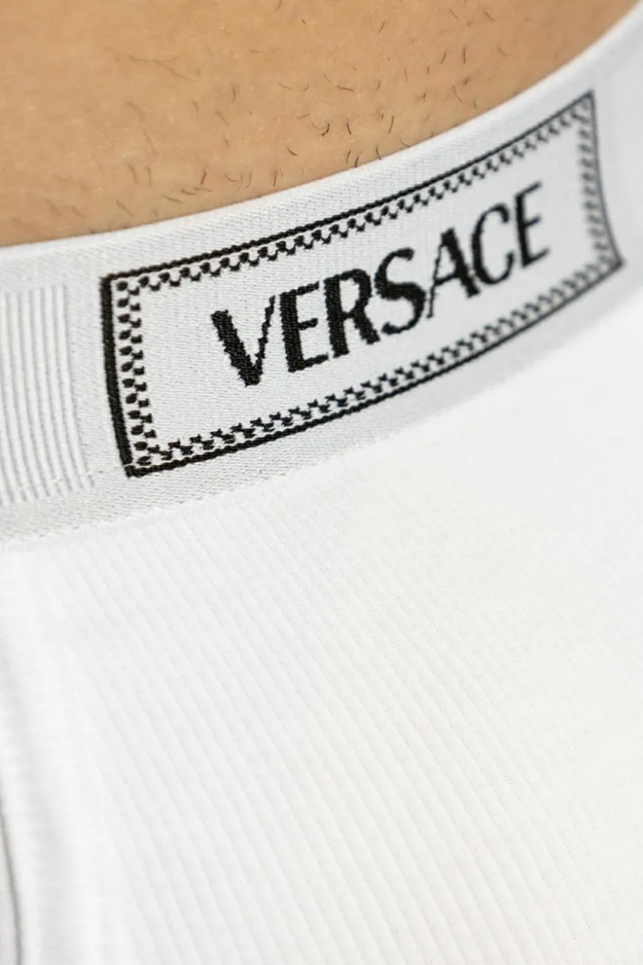 Versace BIAŁY Bawełniane slipy