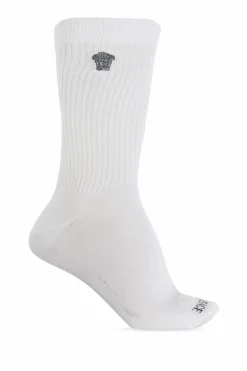 Versace BIAŁY Bawełniane skarpety z logo