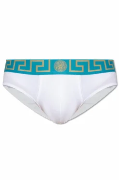 Versace BIAŁY Bawełniane slipy