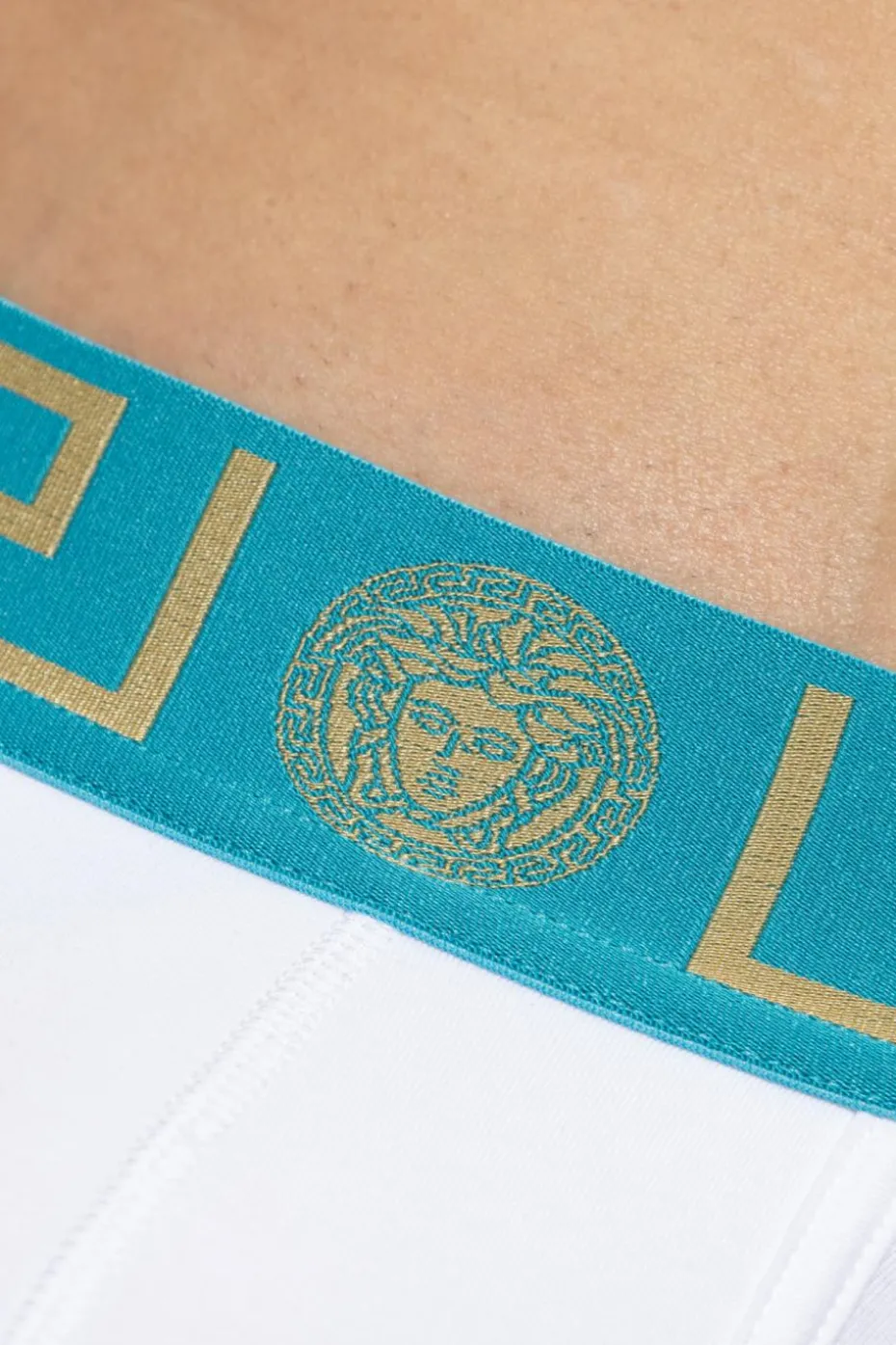 Versace BIAŁY Bawełniane slipy