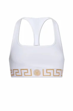 Versace BIAŁY Bawełniany biustonosz