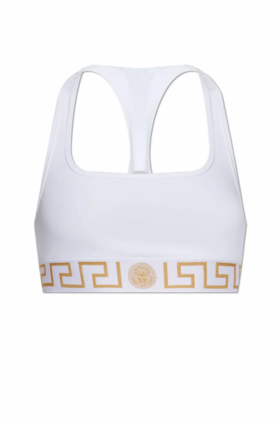 Versace BIAŁY Bawełniany biustonosz