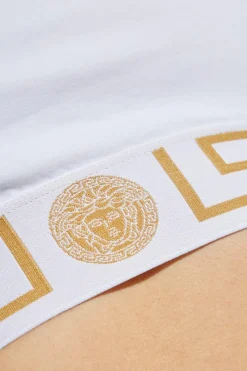 Versace BIAŁY Bawełniany biustonosz
