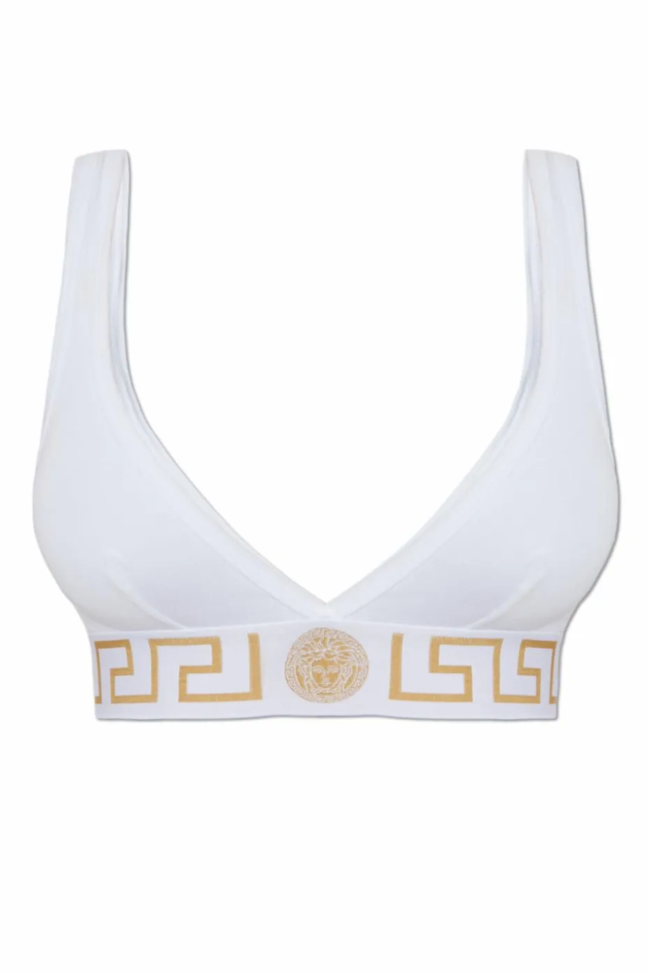 Versace BIAŁY Bawełniany biustonosz