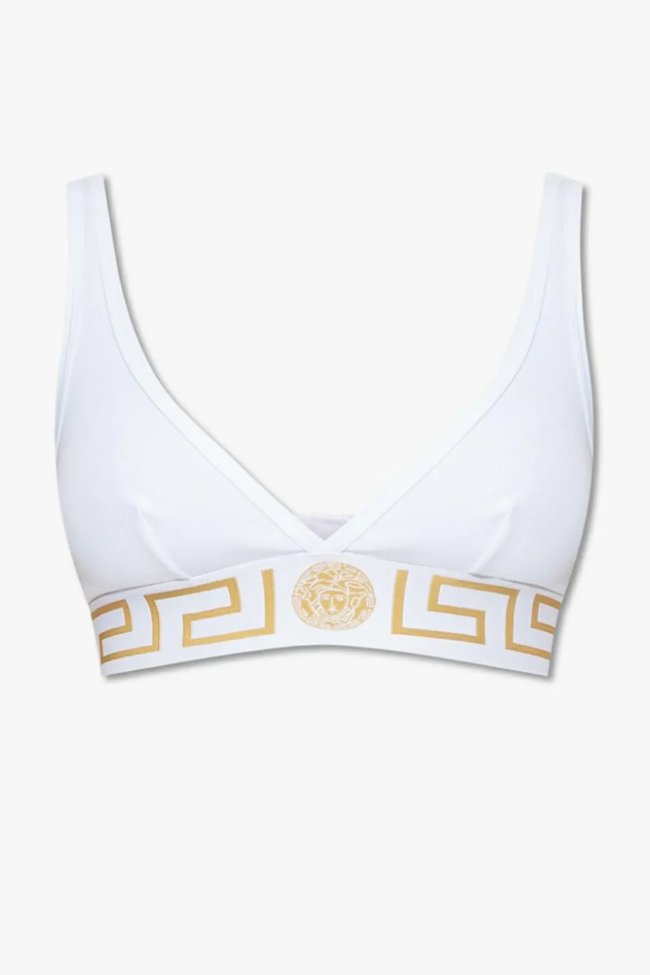 Versace BIAŁY Bawełniany biustonosz
