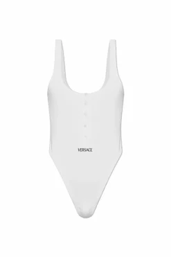 Versace BIAŁY Body z wyszytym logo