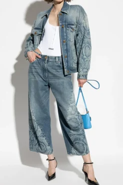 Versace BIAŁY Body z wyszytym logo