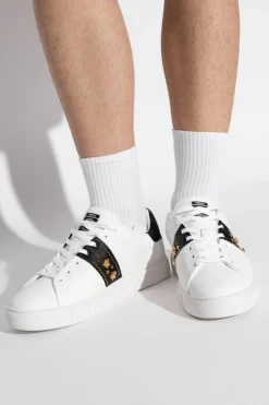 Versace BIAŁY Buty sportowe z logo
