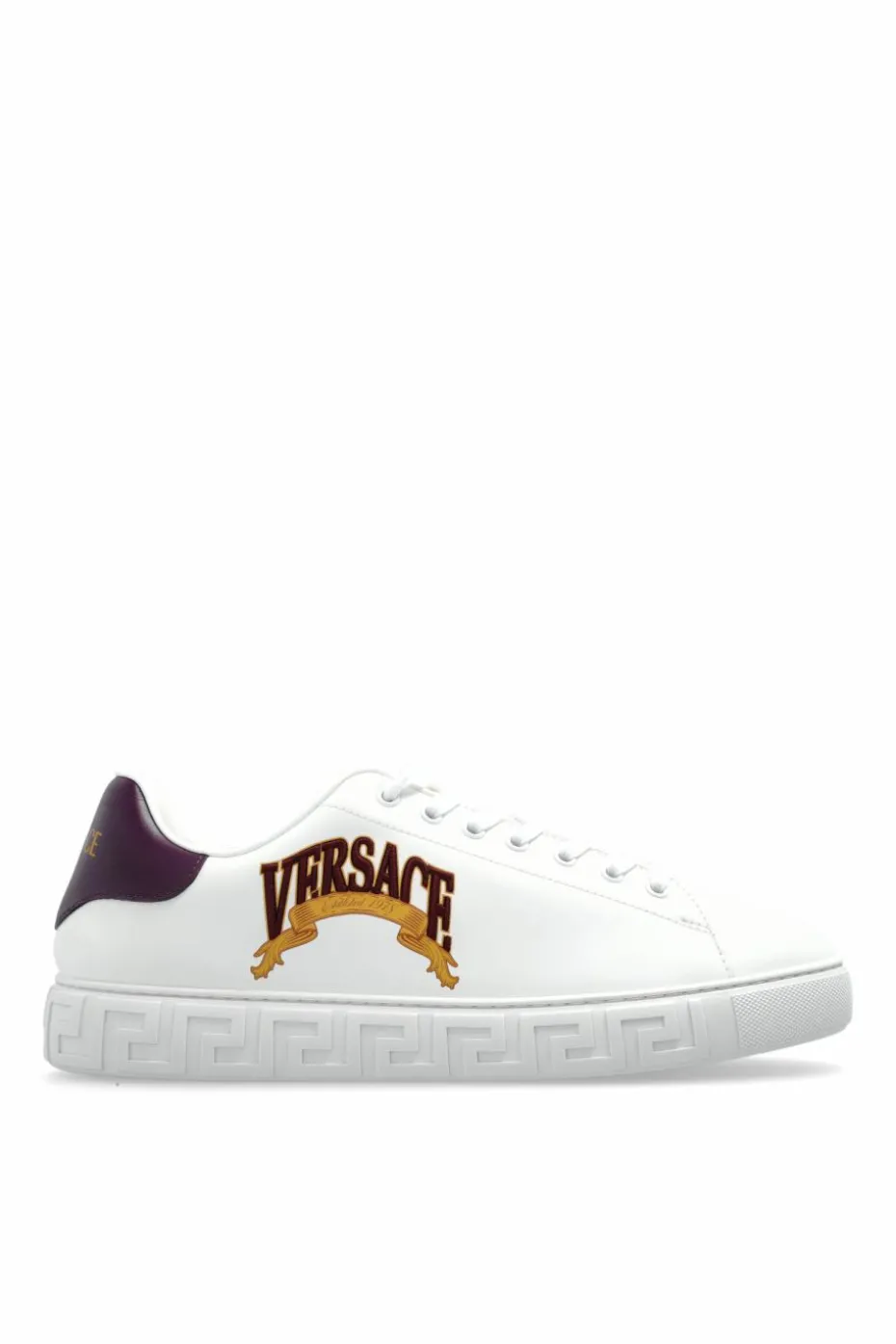 Versace BIAŁY Buty sportowe z wyszytym logo