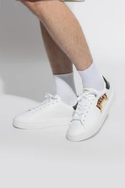 Versace BIAŁY Buty sportowe z wyszytym logo