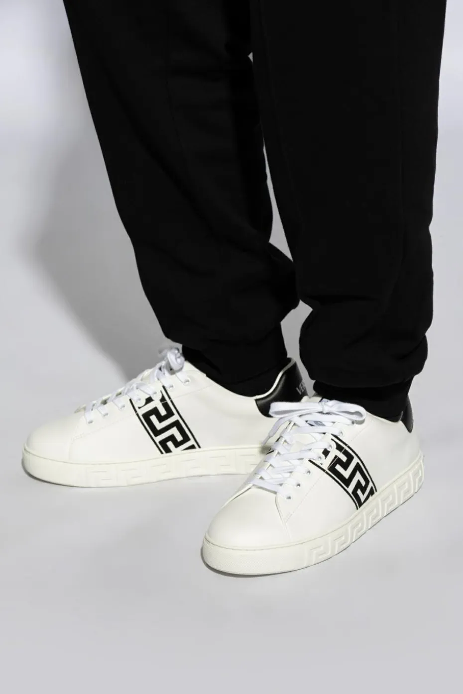 Versace BIAŁY Buty sportowe z logo
