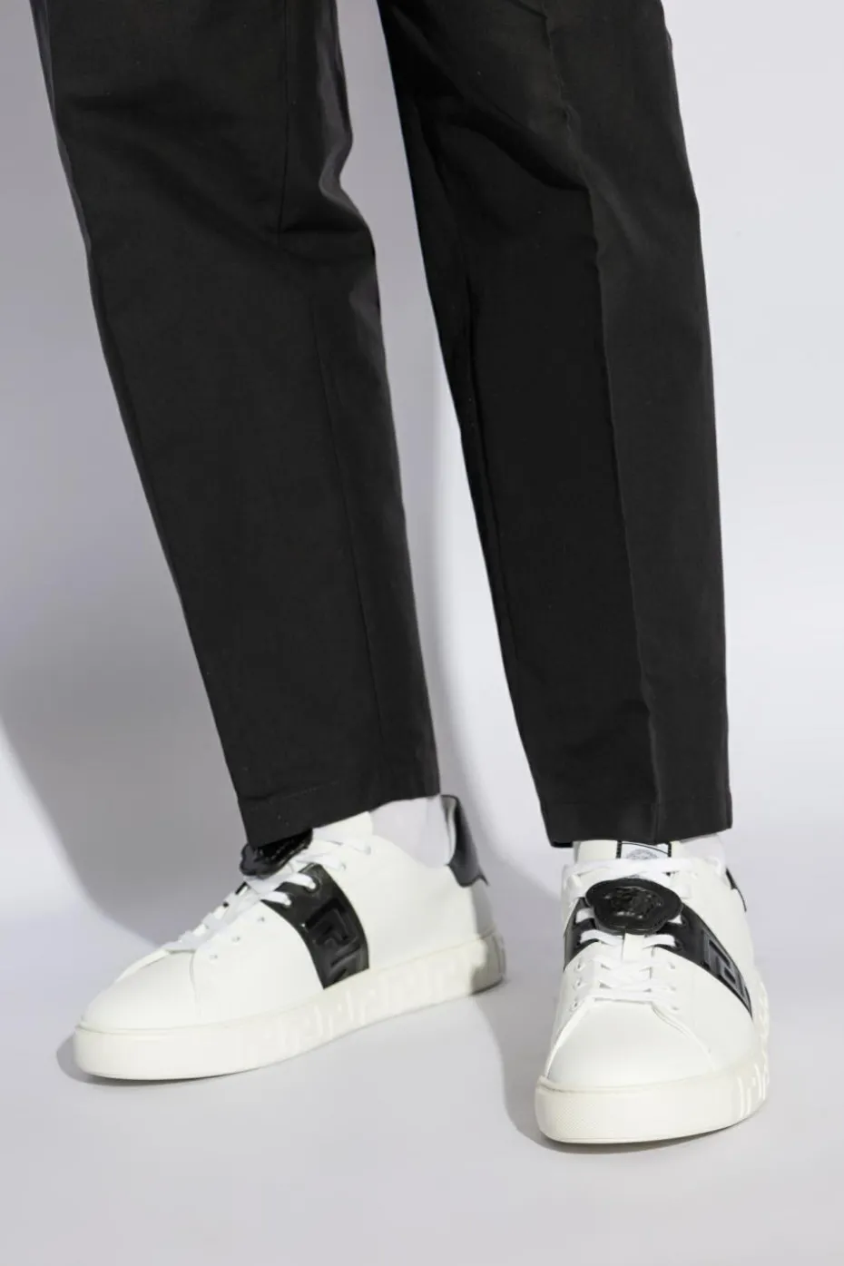 Versace BIAŁY Buty sportowe z logo