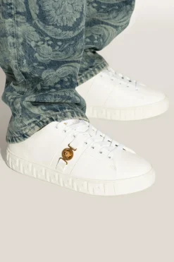 Versace BIAŁY Buty sportowe z logo