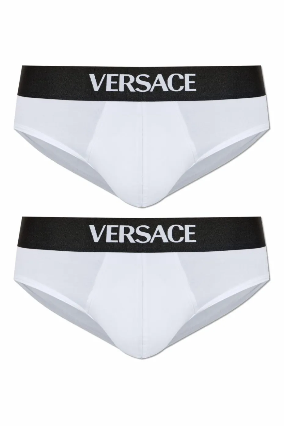 Versace BIAŁY Dwupak bawełnianych slipów
