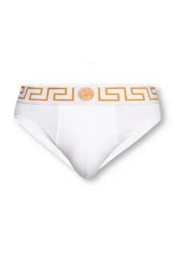 Versace BIAŁY Slipy z logo