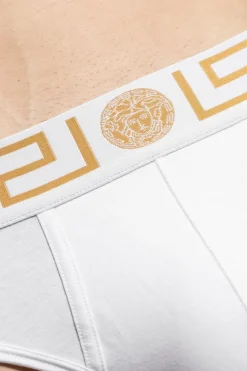 Versace BIAŁY Slipy z logo