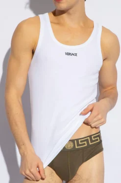 Versace BIAŁY Top z kolekcji ‘Underwear’