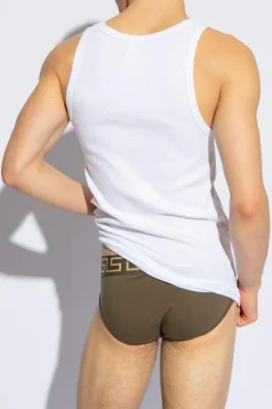 Versace BIAŁY Top z kolekcji ‘Underwear’