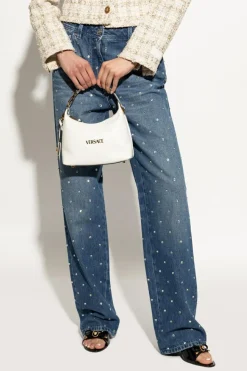 Versace BIAŁY Torba do ręki `Tag`