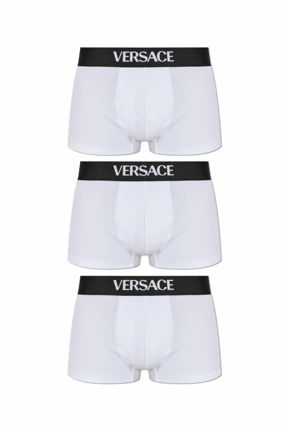 Versace BIAŁY Trójpak bokserek z logo