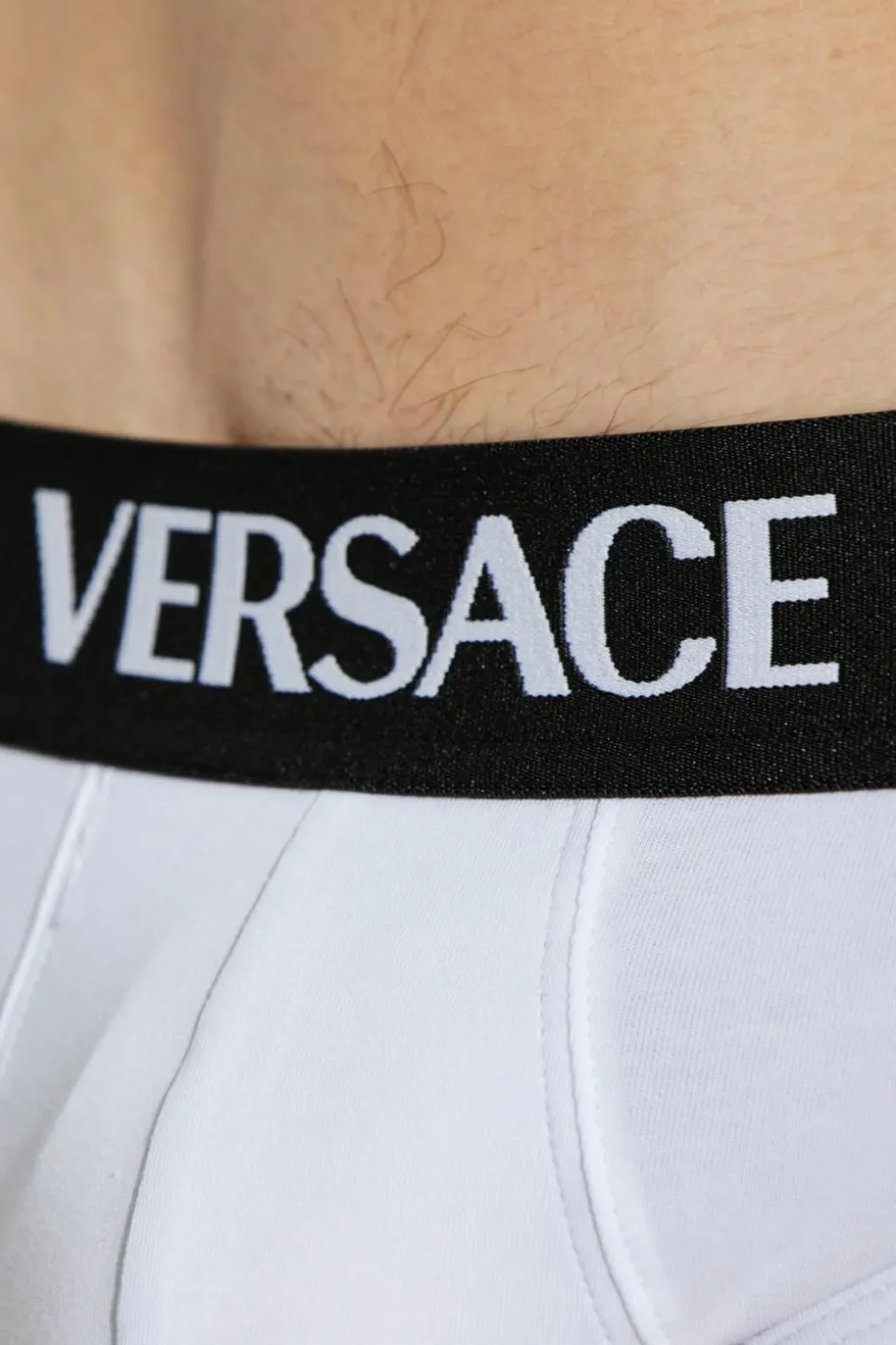 Versace BIAŁY Trójpak slipów z logo