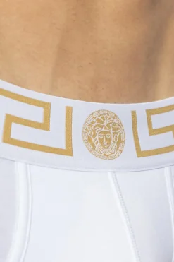 Versace BIAŁY Trójpak slipów z logo