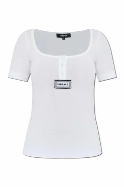 Versace BIAŁY T-shirt bieliźniany