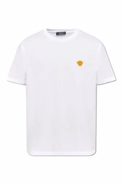 Versace BIAŁY T-shirt z logo