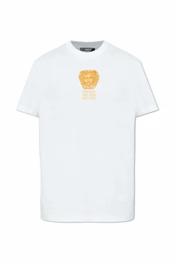 Versace BIAŁY T-shirt z logo