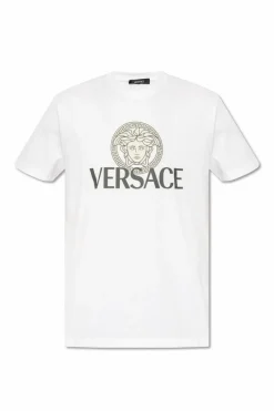 Versace BIAŁY T-shirt z logo