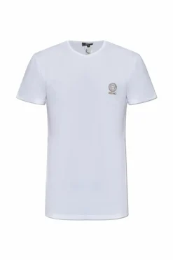 Versace BIAŁY T-shirt z logo
