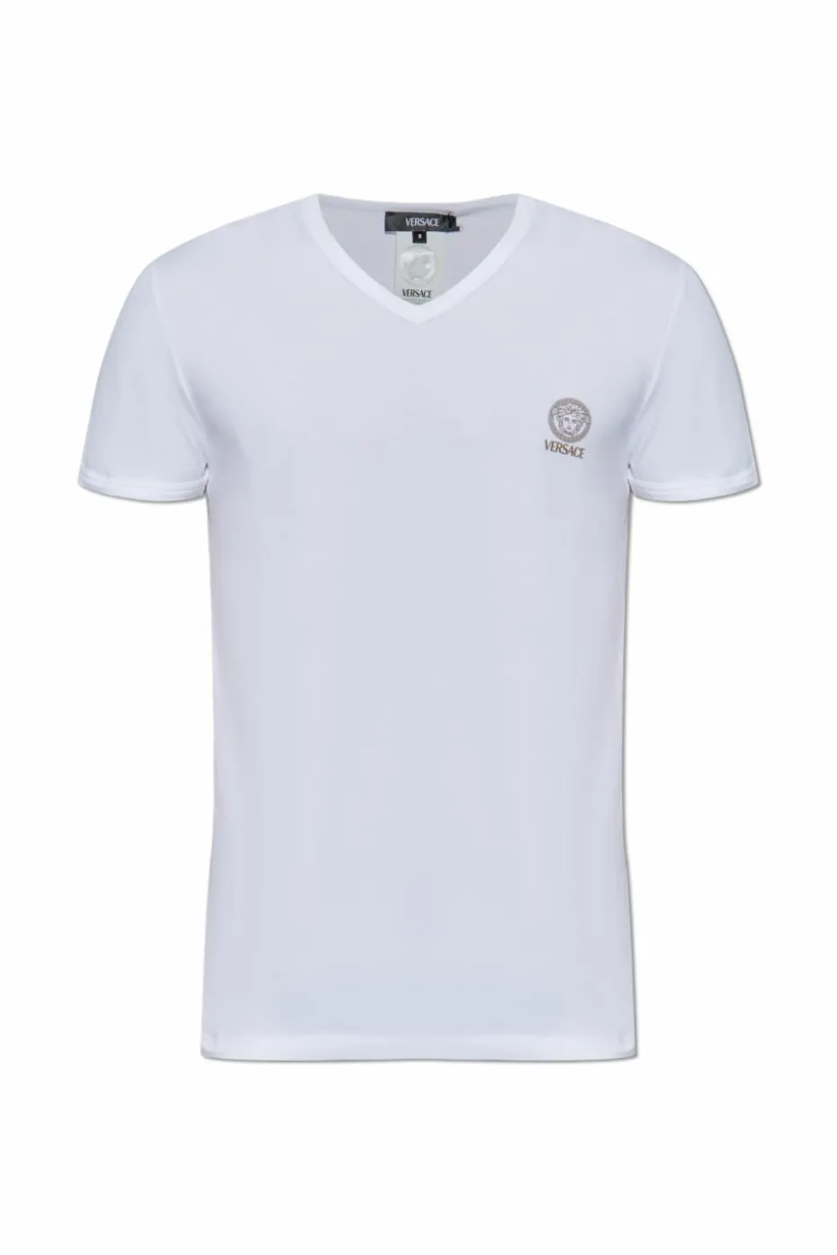 Versace BIAŁY T-shirt z logo